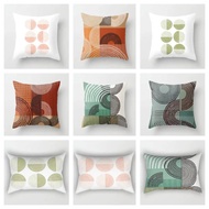 Natural geometry plush pillowcase，sofa decorative pillow case throw pillow case，cushion covers 40x40