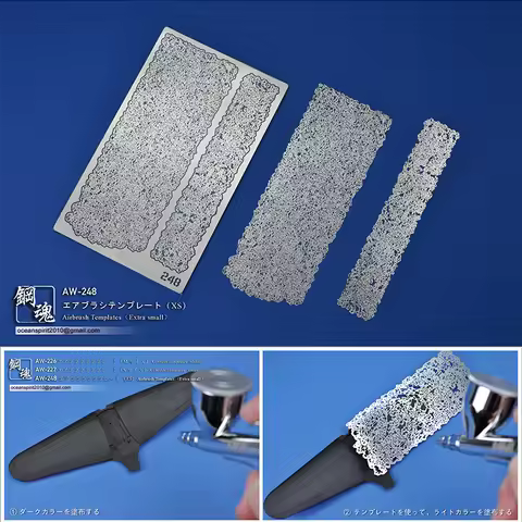 Madworks Weathering Stencil for Scale Models Airbrush Template - Corrosion Effect (Extra Small) for 