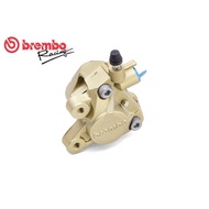 Brembo 對二活塞卡鉗 Dio 迪奧 Rs Jog Rsz Bws100 勁風 大兜風 鎖點43mm 現貨 1個 金色對二