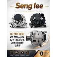 (03F903023D) Alternator Volkwagen Golf Mk5, Jetta 1.4 12V 140A 6Pk C/P Bosch Type <L, FR>