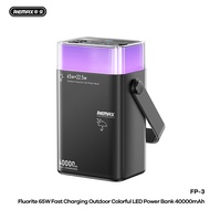 Pin sạc dự phòng Remax FP-3 40000mAh 2 cổng TypeC PD In / Out 65W 2 USB-A Out 22.5W Đèn Led đa màu