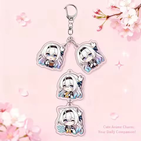 Honkai Star Rail Acrylic Keychain Set 3 Pcs Acrylic Keychain Accessories Honkai Star Rail Game Merch