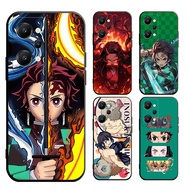 casing for realme GT NEO 3T 2T 2 3 PRO 240W 5G master edition Anime Demon Slayer Matte straight Case black Soft Cover