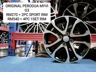 USED SPORT RIM 15 INCH MYVI G3 RM540 4PC IN MYVI VIVA BEZZA AXIA KELISA KENARI ATOS