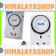 Sum 24 Hours Analog Programmer Timer 3pin Plug In Timer