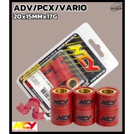 NCY ROLLER SLIDER SET ADV/PCX DAN VARIO ( 17g/19g ) NEW PRODUCT BY NCY