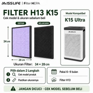 Miss Life FIlter Pengganti Air Purifier Filter HEPA 11 HEPA 13 K15 Filter HEPA filter Filter HEPA Ca