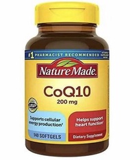 USA美國NATURE MADE 強效護心 輔酶CoQ10 200亳克 140粒軟膠囊