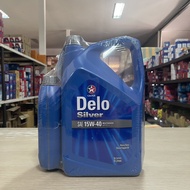 ￼น้ำมันเครื่อง Caltex คาลเท็กซ์ เดโล่ ซิลเวอร์ Delo Silver SAE 15W-40  20W-50 ขนาด 6+1 ลิตร
