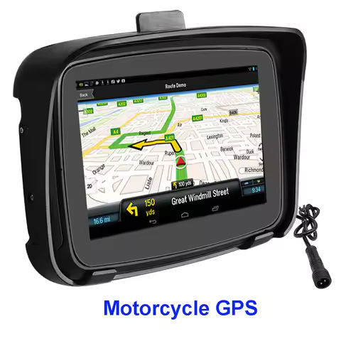 Car Motorcycle GPS Navigation Support Wireless Apple Carplay Android Auto CarPlay Screen Motorcycle 