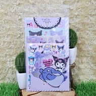 UNGU Kuromi Ice Cream Purple Sticker Kuromi Sticker Set