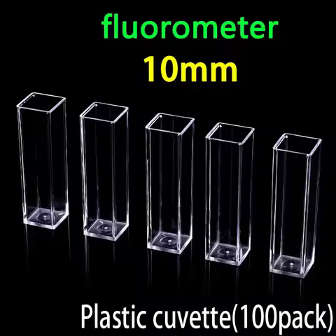 10mm Plastic fluorometer Cuvette 100PCS