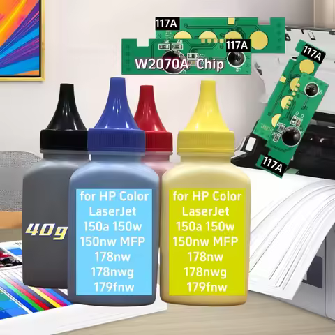 117A W2070A W2071A W2072A W2073A Toner Powder Chip for HP Color LaserJet 150a 150w 150nw MFP 178nw 1