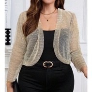 PLUS size Champagne Blazer 1XL