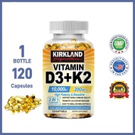 Vitamin D3 + K2 Supplement, Help Body Absorb Calcium, Direct Calcium to Bones Vitamin D3 K2