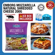 Emborg Natural Shredded Mozzarella Cheese 200g