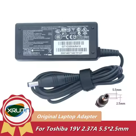 45W 19V 2.37A Genuine Laptop Charger For Toshiba PORTEGE Z30 Z830 Z930 T230 T200 Z30 Z20T PA5177U-1A