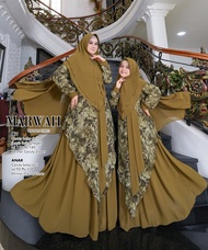 Humaira99 Gamis Syari Couple Ibu Anak Muslim Dress Hijab Muslimah Atasan Wanita Longdress Busui Terb