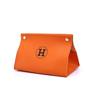Kotak Tempat Tisu Kulit Leather Tissue Box Dashboard Mobil Meja Rumah
