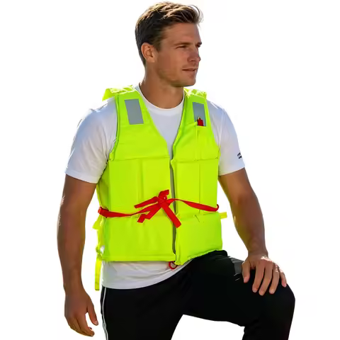 Oxford Fabric Safety Life Vest Wear-Resistant Water Sports Survival Vest Tear-Resistant Fishing Life