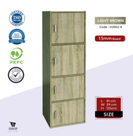 Bookcase Storage Cabinet / File Cabinet [ 4 Door / 5 Door ] / Rak Buku Cabinet / Kabinet Buku