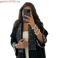 Modes Hot Drilling Fashion Robe Abaya Dubai Cardigan Robe Abaya Women's Clothing cardigan abaya arab