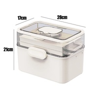 Alby Home - Kotak Penyimpanan Obat P3k Sekat Tempat Obat Travel