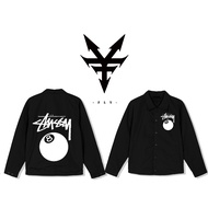 Jaket Coach Stussy 8 Ball Wind Breaker Komik Korea