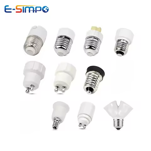 1PCS E27 E14 GU10 G9 E12 B22 Fireproof LED CFL Lamp Holder Converter Light Socket Bulb Base Spliter 