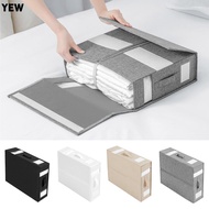 YEW Foldable Bedding Organizer, Bedding Storage Zipper Bed Sheet Set Storage Box, Convenient Large C