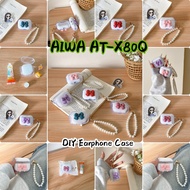 【Discount】For AIWA AT-X80Q Case DIY Cute bowknot Soft Silicone Earphone Case Casing Cover NO.3