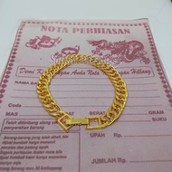 gelang Rantai terbuat dari koin asli anti luntur anti karatgelang perhiasan titanium asli gelang emas dewasa model terbarugelang berlapis emas 24 Karat