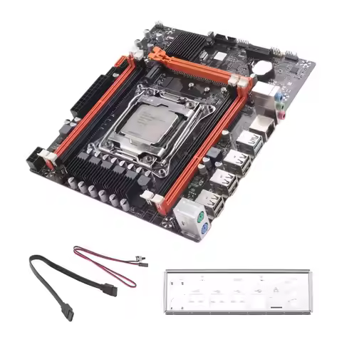 M67K-X99(X99H) Gaming Motherboard With E5 2673 V3 CPU+Switch Cable+SATA Cable LGA2011-V3 DDR3X4 RAM 