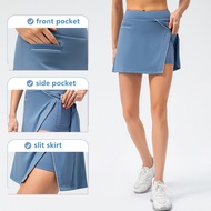Build-in shorts tennis skirt casual sports fitness running skirt