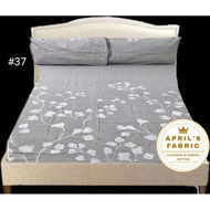 BEDSHEET SET CANADIAN COTTON 3 in 1 FULL GARTER FITTED SHEET FAMILY SIZE 54X75X6 BED SHEET