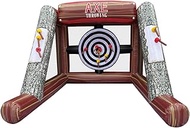 Vinfgoes PVC Inflatable Axes Throwing Game Inflatable Ball Toss Target Dart Board (12 Axes+8 Toss Ba