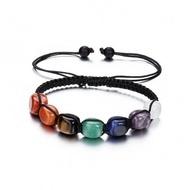 Energy bracelet Energy bracelet Natural Uruguay Amethyst bracelet White Crystal Rainbow Colorful Ene