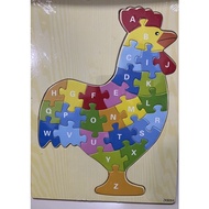 Montessori Leanring Puzzle / Wooden Puzzle 3D / Wooden Puzzle 9pcs / Alpahbet Learning Puzzle