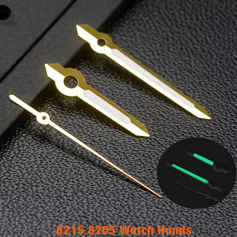 MIYOTA 8215 8205 Watch Hands for Watches Green Luminous Hands Fit for 8215 8205 2813 Watch Movement 