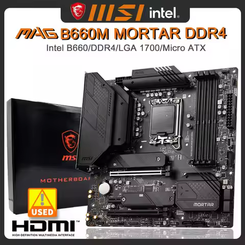 B660 Motherboard MSI MAG B660M MORTAR DDR4 Motherboard LGA 1700 PCI-E 4.0 USB 3.2 Support 12 gen cpu