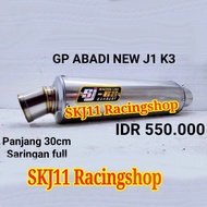 Silincer Slincer Knalpot Racing SJ88 GP ABADI J1 K3 30cm Saringan Full