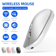 VICTSING Dual Modes Bluetooth BT5.2+BT3.0 2.4G Wireless Mouse Rechargeable Silent Ergonomic Mice