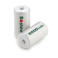 Soshine C Size Rechargeable Batteries NiMH 5500mAh