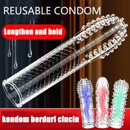 [fast delivery] kondom sarung berduri tebal ring for men delay condom one condom kondom tahan lama p