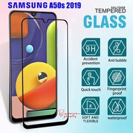 Samsung A50 - Samsung A50S - Samsung A30 Tempered Glass Full Screen - Anti-Scratch Full Cover Glass