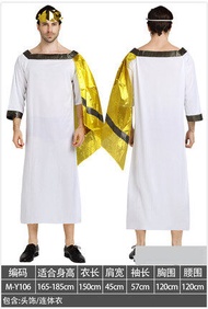 Cosplay Clothing Men Gold Cape Ancient Greek Costume