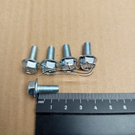 KEY CAP BOLT 10 M6X16 M6X15 BOLT LENGTH 1.5CM 1.5 CM 1.6CM 1.6 CM WHITE 15MM 15 MM 16MM 16 MM FLANGE
