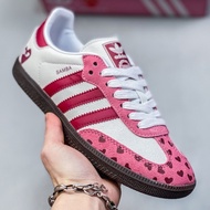 Sanpa X CDG Women's Casual Shoes White Pink Low Top Vintage Skateboard Shoes