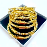 (2PCS) BANGLE EMAS KOREA BANGLE ( BRACELET )