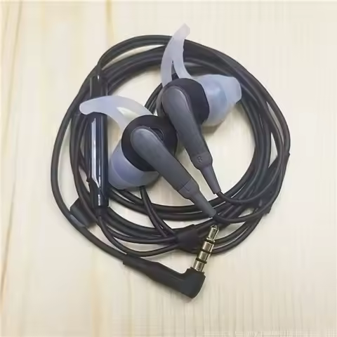 Original For bose soundsport earbuds sport wired headphones, black (elbow, universal microphone)